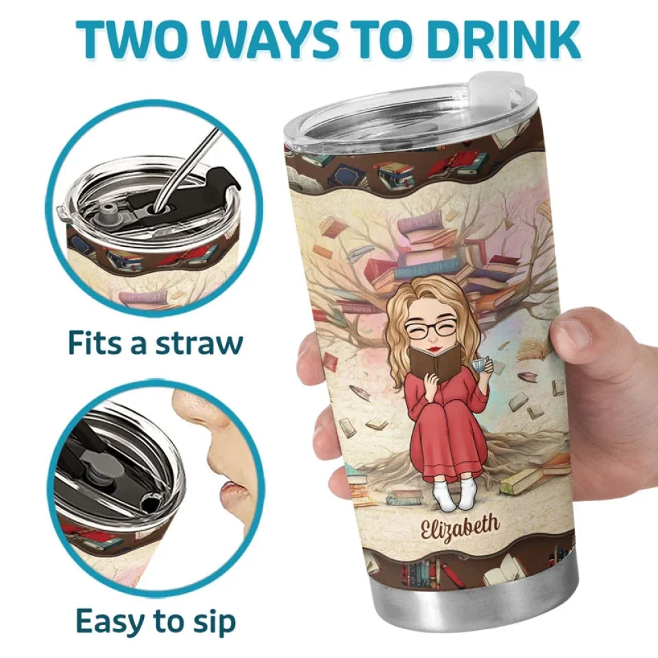 A Good Book Is An Event In My Life - Personalized Custom Tumbler - Gift For Book Lovers