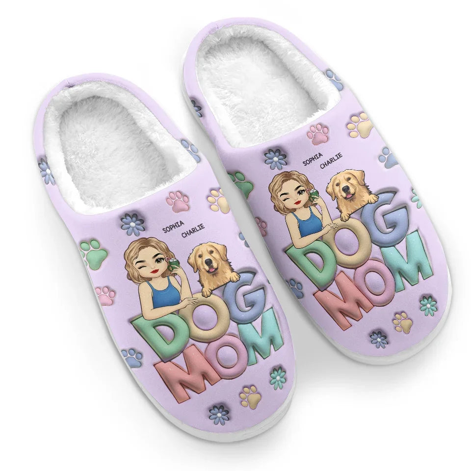 Warm Feet And Happy Pets Make The Best Combo - Dog & Cat Personalized Custom Fluffy Slippers - Christmas Gift For Pet Owners, Pet Lovers