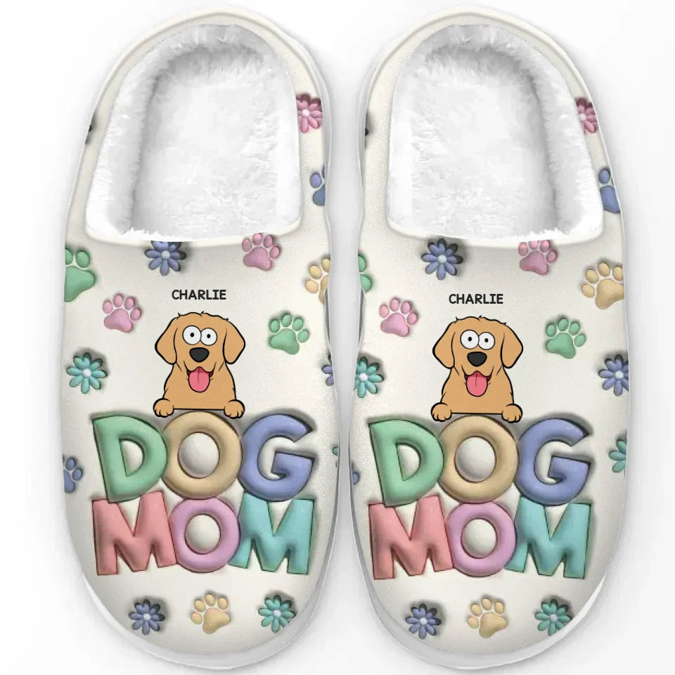 Pets Make Life Pawsome - Dog & Cat Personalized Custom Fluffy Slippers - Christmas Gift For Pet Owners, Pet Lovers
