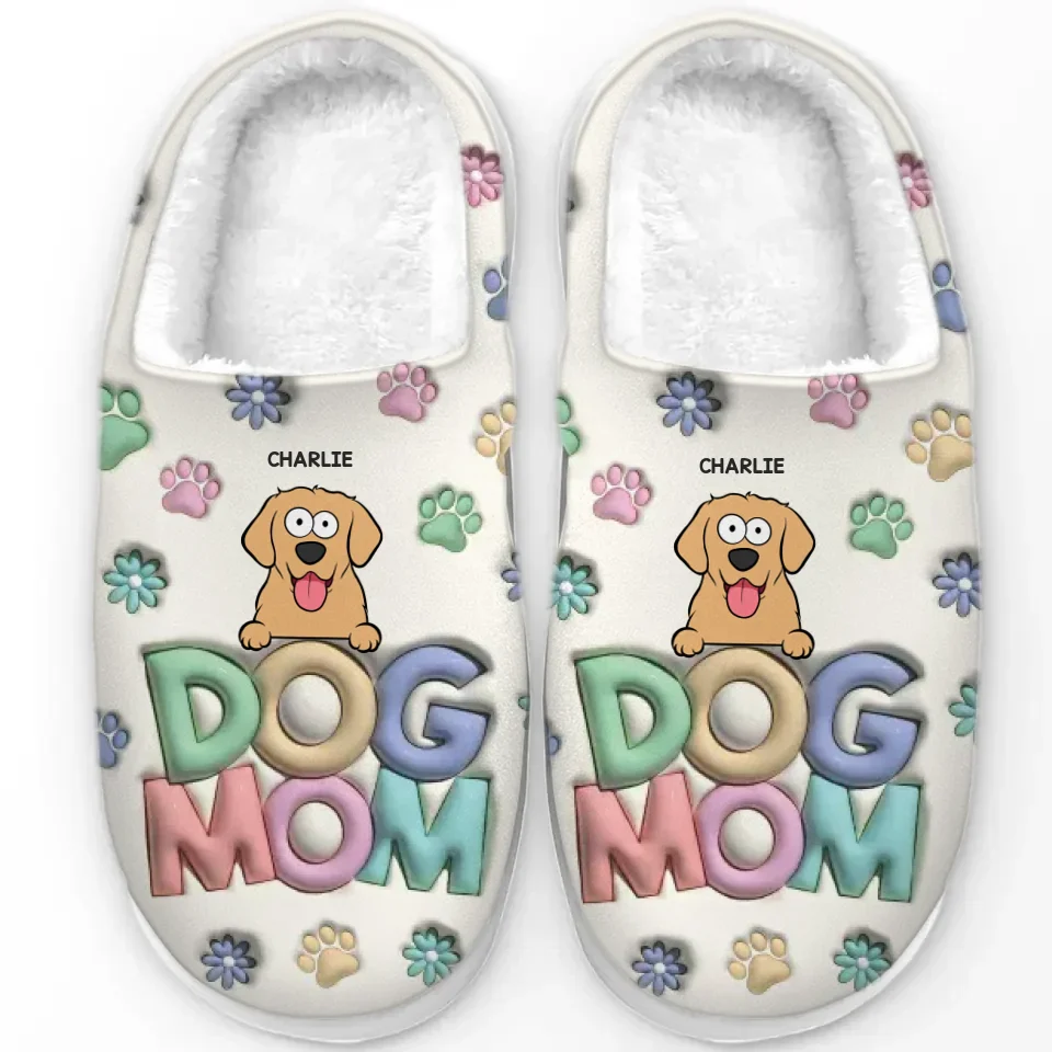 Pets Make Life Pawsome - Dog & Cat Personalized Custom Fluffy Slippers - Christmas Gift For Pet Owners, Pet Lovers