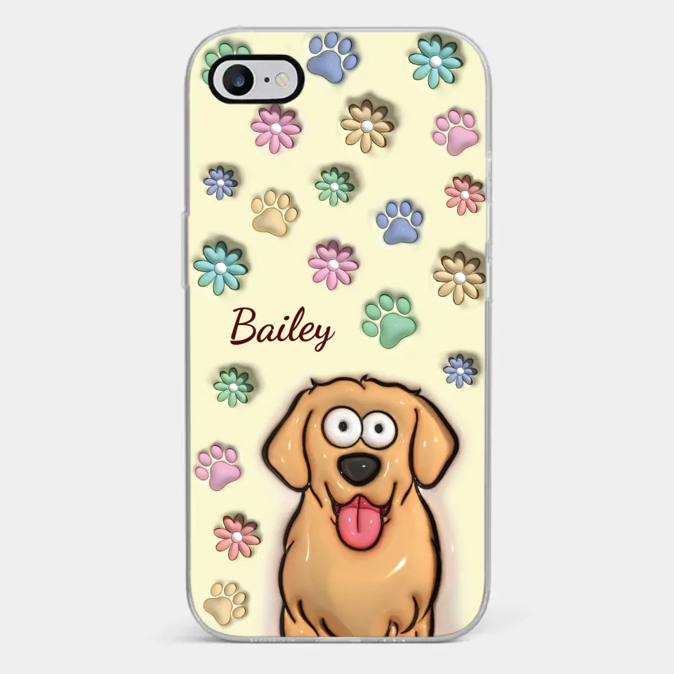 My Pet’s Happiness Is My Daily Mission - Dog & Cat Personalized Custom 3D Inflated Effect Printed Clear Phone Case - Gift For Pet Owners, Pet Lovers