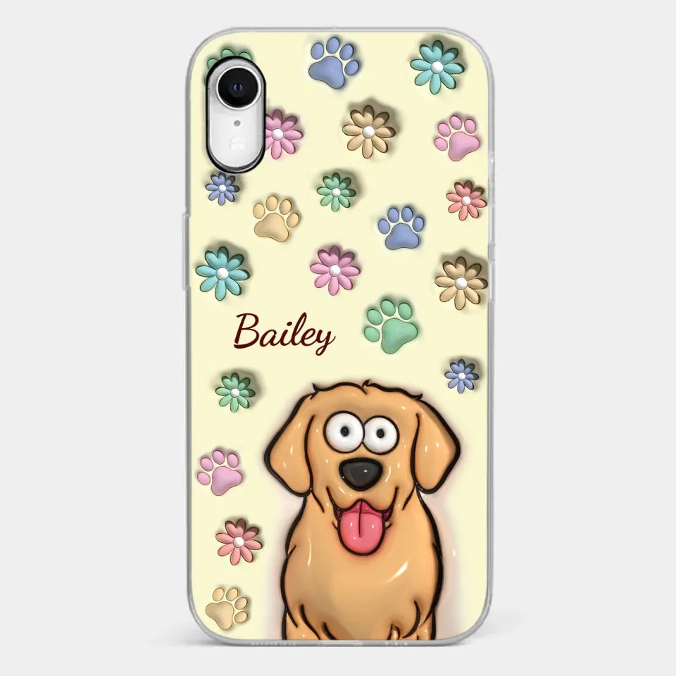My Pet’s Happiness Is My Daily Mission - Dog & Cat Personalized Custom 3D Inflated Effect Printed Clear Phone Case - Gift For Pet Owners, Pet Lovers