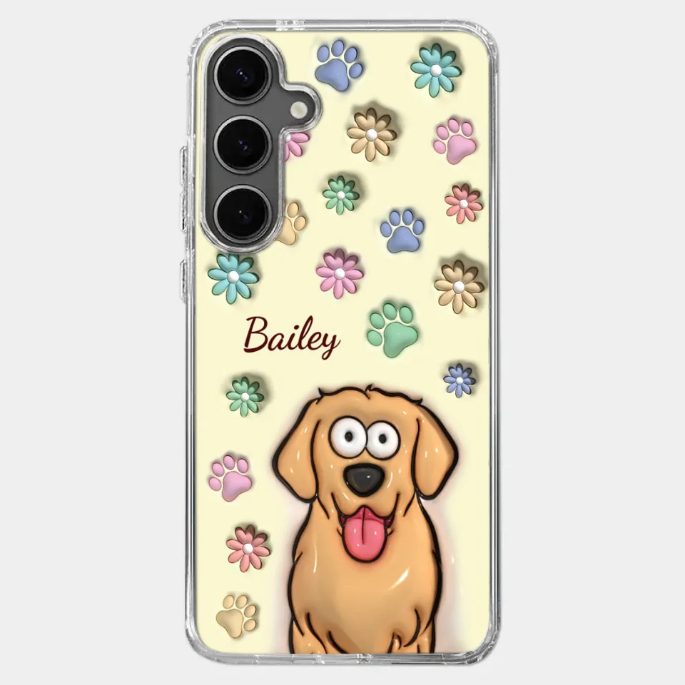 My Pet’s Happiness Is My Daily Mission - Dog & Cat Personalized Custom 3D Inflated Effect Printed Clear Phone Case - Gift For Pet Owners, Pet Lovers