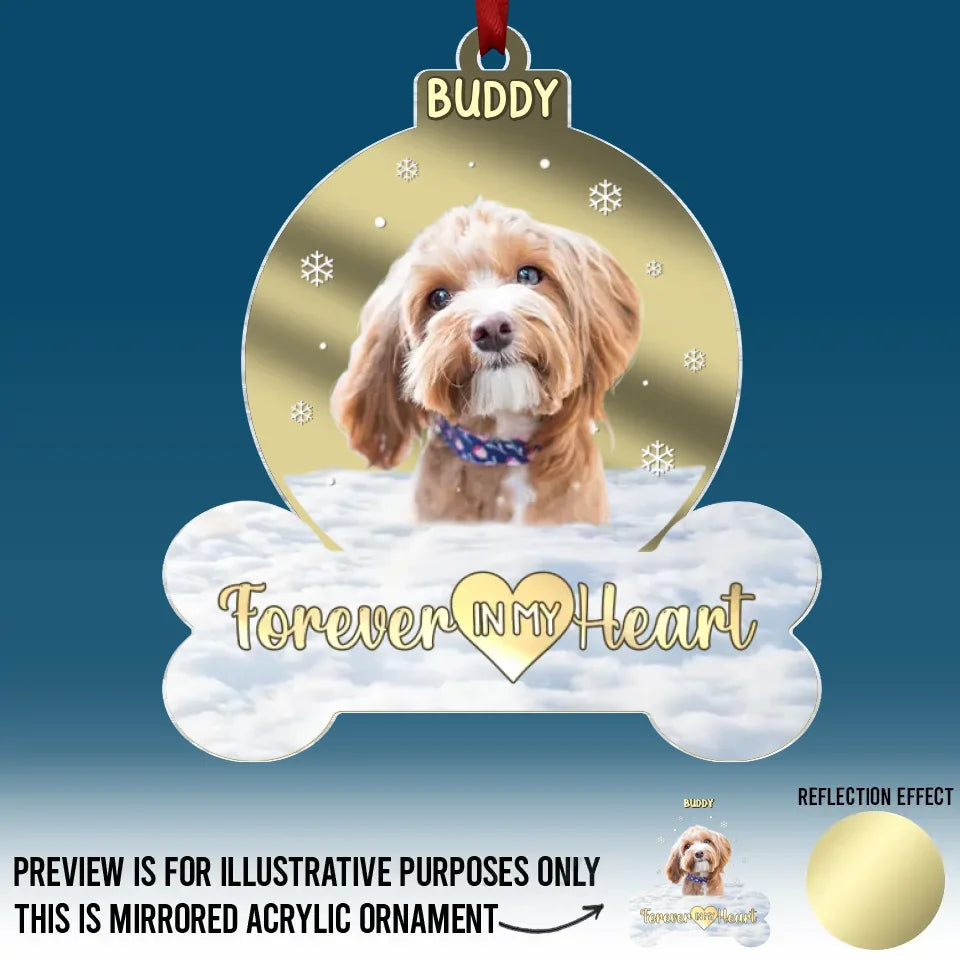 Custom Photo You Were Our Favorite Hello - Memorial Personalized Custom Mirrored Acrylic Ornament - Sympathy Gift, Christmas Gift For Pet Owners, Pet Lovers