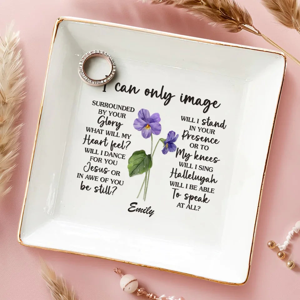 A True Friend Is A Blessing From Above - Bestie Personalized Custom Jewelry Dish - Gift For Best Friends, BFF, Sisters