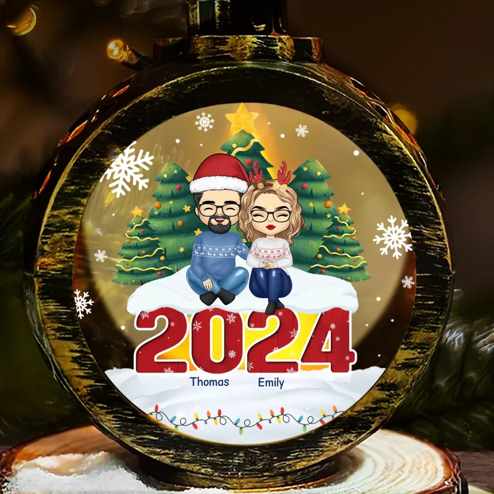 Keep Calm And Have A Merry Christmas - Family Personalized Custom Candlelight Lantern Ornament - Christmas Gift For Family Members