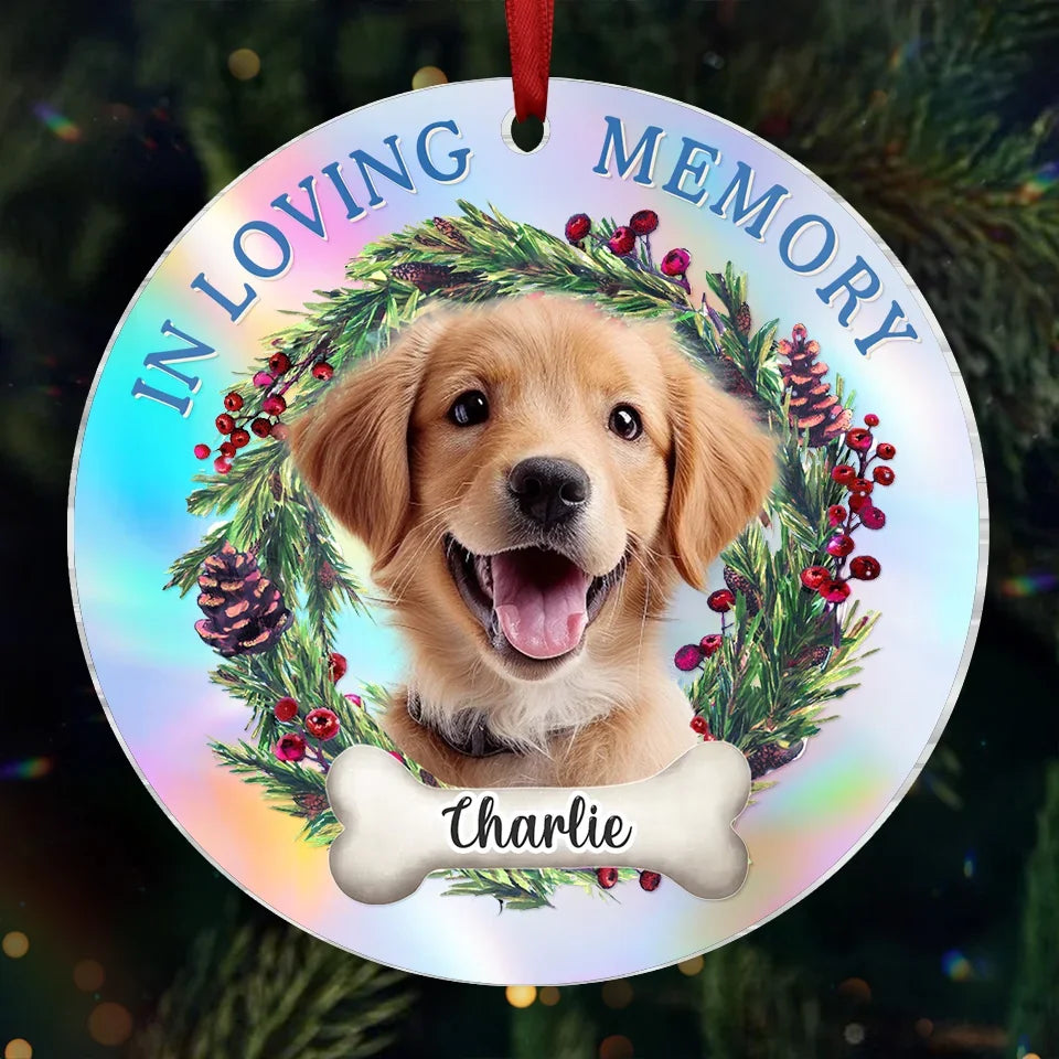 Custom Photo We Find Endless Affection - Memorial Personalized Custom Hologram Ornament - Sympathy Gift, Christmas Gift For Pet Owners, Pet Lovers