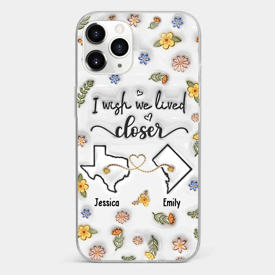 Friends Help You Shine And Catch You When You Fall - Bestie Personalized Custom 3D Inflated Effect Printed Clear Phone Case - Gift For Best Friends, BFF, Sisters