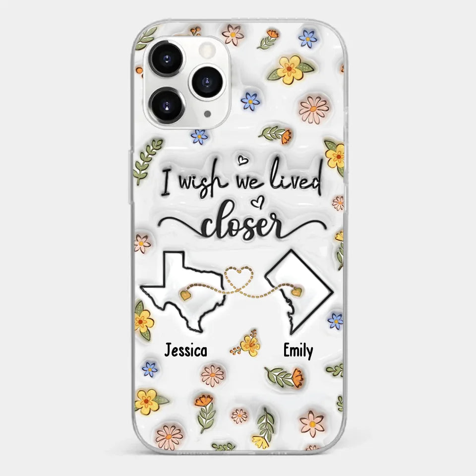 Friends Help You Shine And Catch You When You Fall - Bestie Personalized Custom 3D Inflated Effect Printed Clear Phone Case - Gift For Best Friends, BFF, Sisters