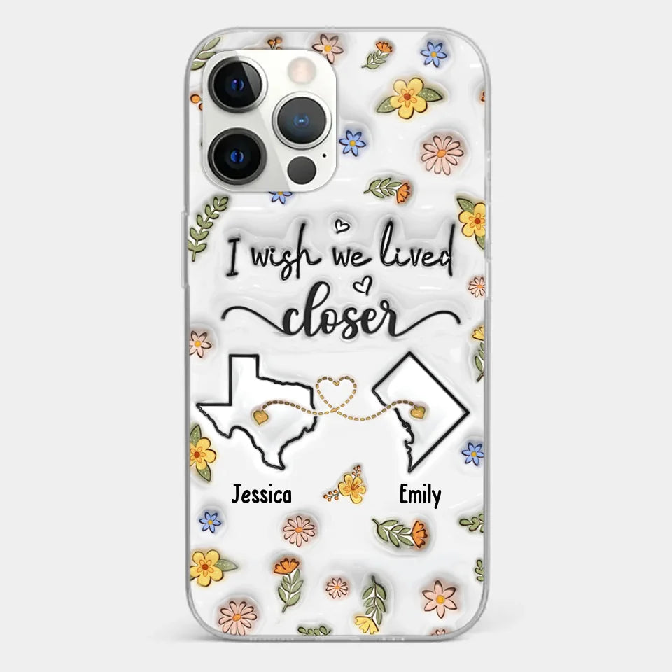 Friends Help You Shine And Catch You When You Fall - Bestie Personalized Custom 3D Inflated Effect Printed Clear Phone Case - Gift For Best Friends, BFF, Sisters