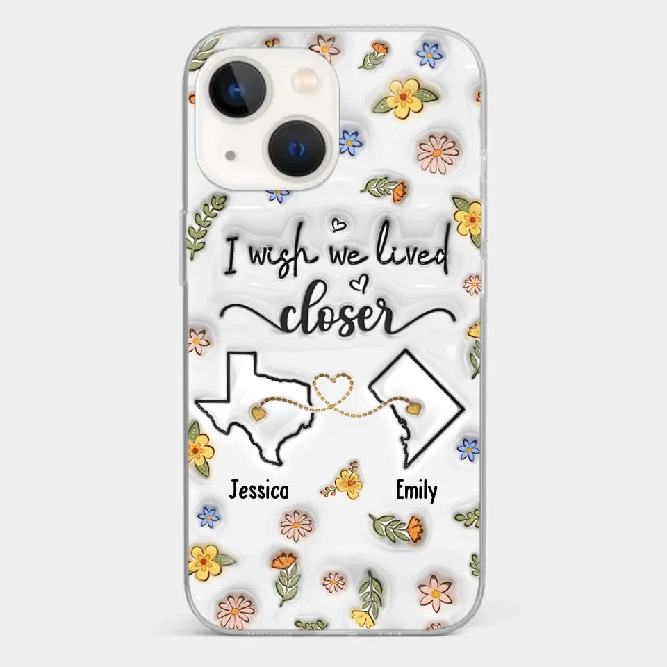 Friends Help You Shine And Catch You When You Fall - Bestie Personalized Custom 3D Inflated Effect Printed Clear Phone Case - Gift For Best Friends, BFF, Sisters