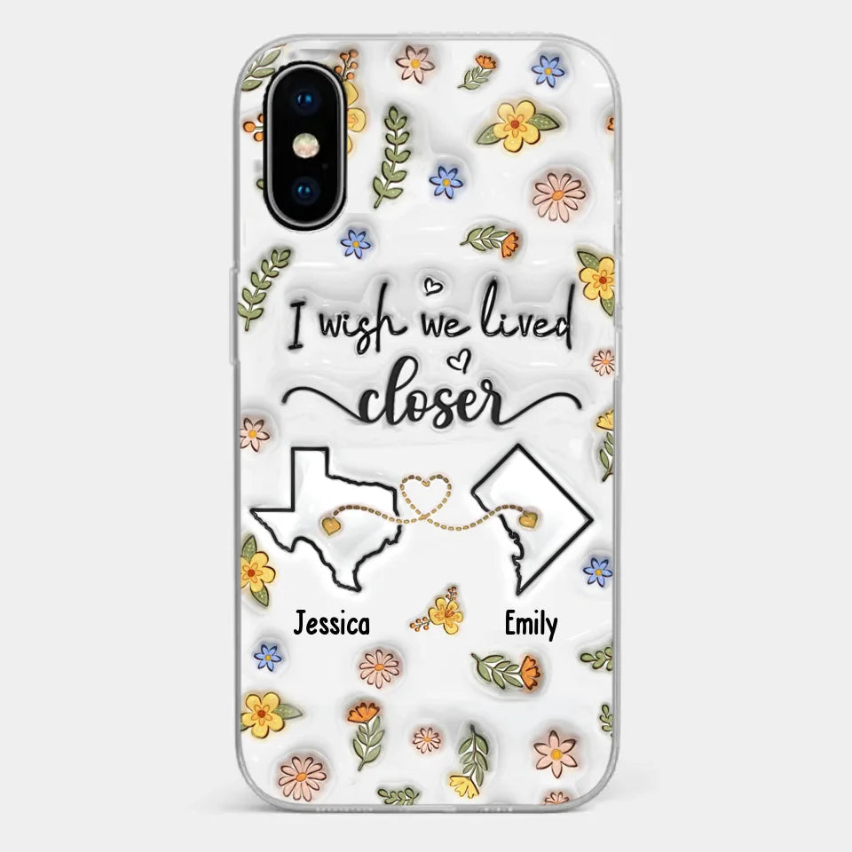 Friends Help You Shine And Catch You When You Fall - Bestie Personalized Custom 3D Inflated Effect Printed Clear Phone Case - Gift For Best Friends, BFF, Sisters