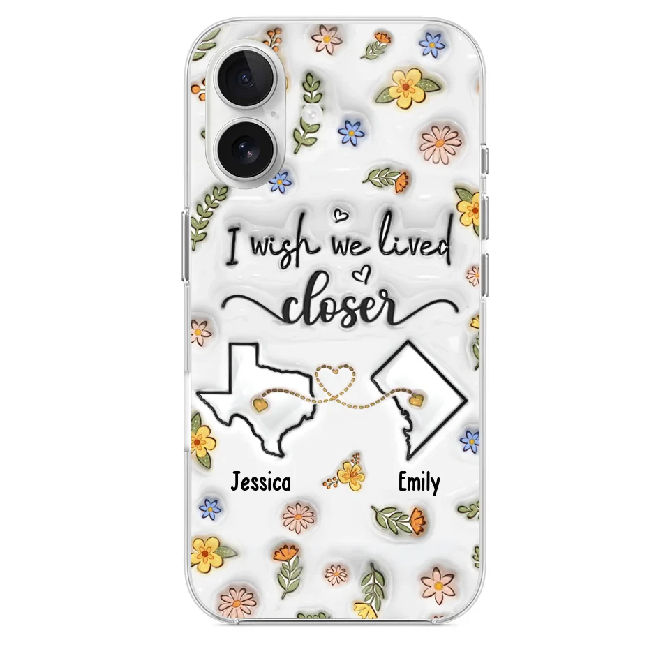 Friends Help You Shine And Catch You When You Fall - Bestie Personalized Custom 3D Inflated Effect Printed Clear Phone Case - Gift For Best Friends, BFF, Sisters