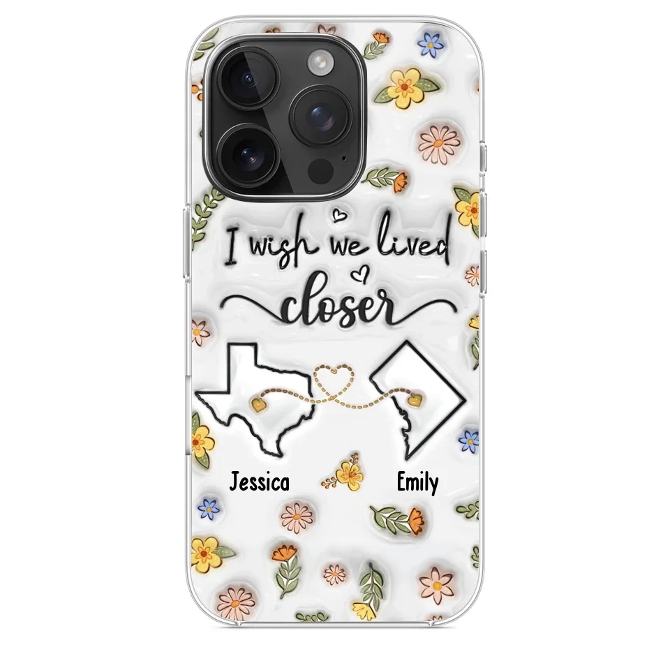 Friends Help You Shine And Catch You When You Fall - Bestie Personalized Custom 3D Inflated Effect Printed Clear Phone Case - Gift For Best Friends, BFF, Sisters
