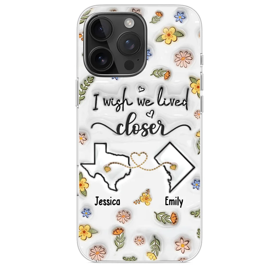 Friends Help You Shine And Catch You When You Fall - Bestie Personalized Custom 3D Inflated Effect Printed Clear Phone Case - Gift For Best Friends, BFF, Sisters