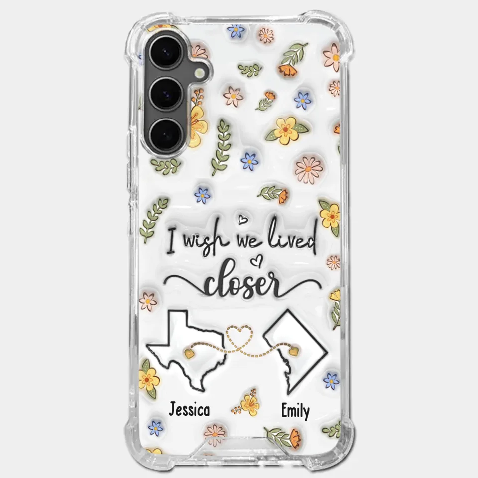 Friends Help You Shine And Catch You When You Fall - Bestie Personalized Custom 3D Inflated Effect Printed Clear Phone Case - Gift For Best Friends, BFF, Sisters