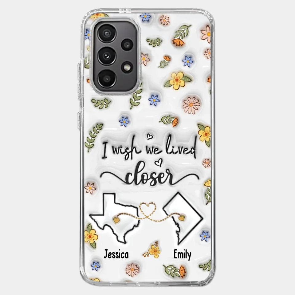 Friends Help You Shine And Catch You When You Fall - Bestie Personalized Custom 3D Inflated Effect Printed Clear Phone Case - Gift For Best Friends, BFF, Sisters