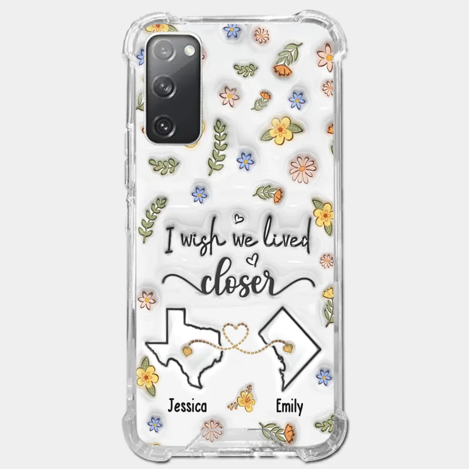 Friends Help You Shine And Catch You When You Fall - Bestie Personalized Custom 3D Inflated Effect Printed Clear Phone Case - Gift For Best Friends, BFF, Sisters