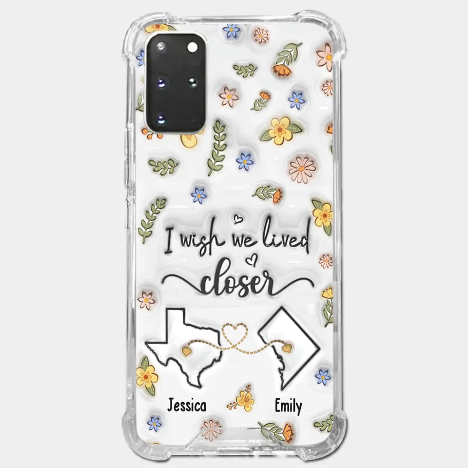 Friends Help You Shine And Catch You When You Fall - Bestie Personalized Custom 3D Inflated Effect Printed Clear Phone Case - Gift For Best Friends, BFF, Sisters