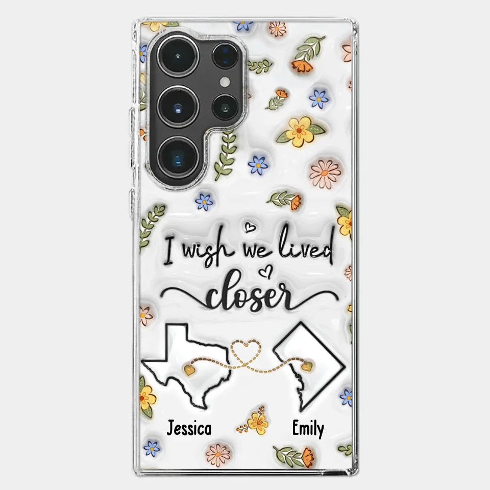 Friends Help You Shine And Catch You When You Fall - Bestie Personalized Custom 3D Inflated Effect Printed Clear Phone Case - Gift For Best Friends, BFF, Sisters