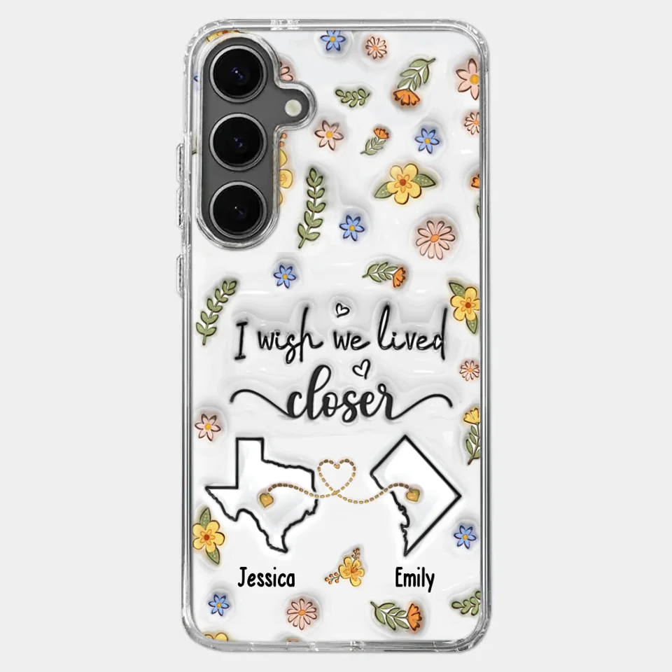 Friends Help You Shine And Catch You When You Fall - Bestie Personalized Custom 3D Inflated Effect Printed Clear Phone Case - Gift For Best Friends, BFF, Sisters