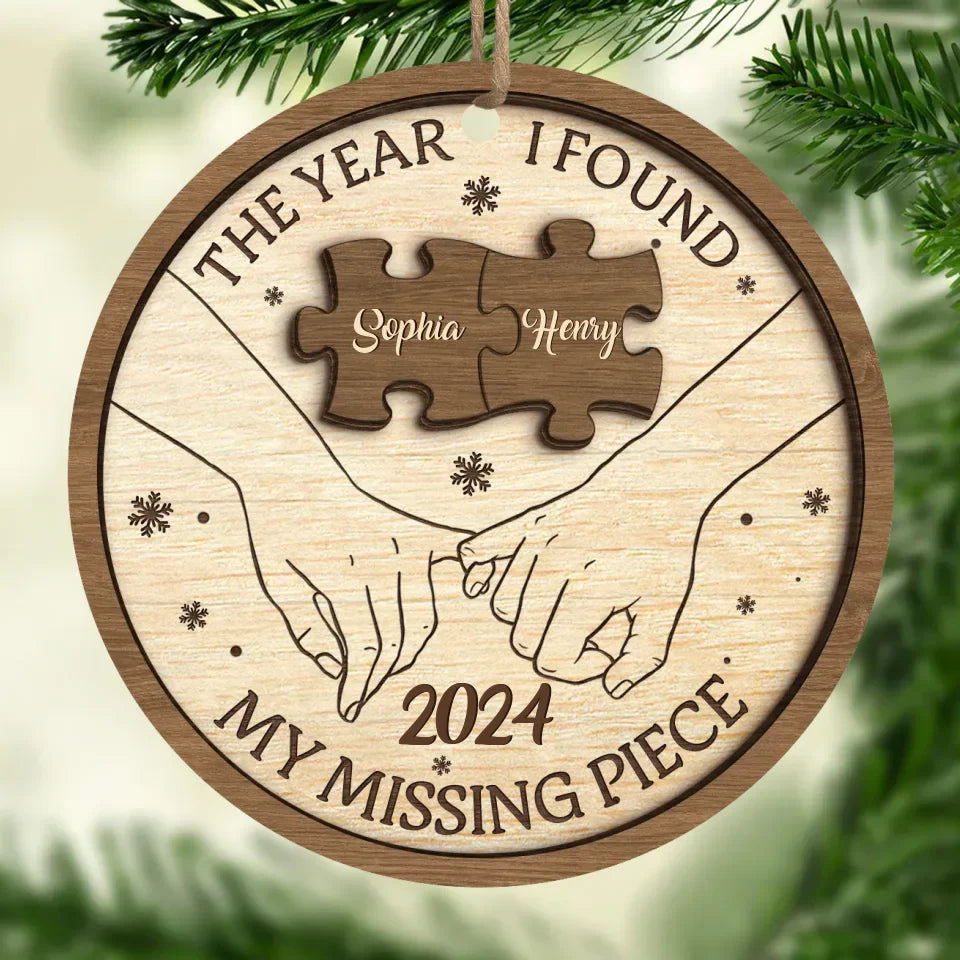 You’re The Joy In My Holiday Season - Couple Personalized Custom Ornament - Wood Custom Shaped - New Arrival, Christmas Gift For Husband Wife, Anniversary AMZ