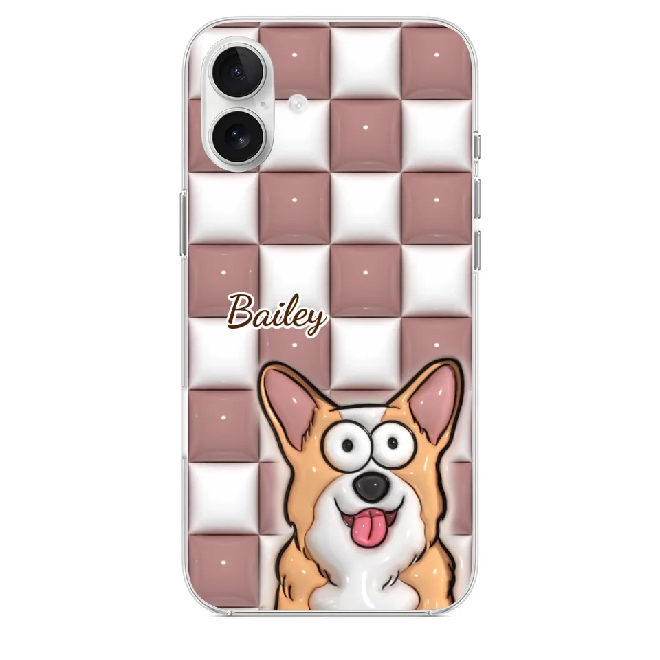 Embracing The Purrfection Of Life - Dog & Cat Personalized Custom 3D Inflated Effect Printed Clear Phone Case - Gift For Pet Owners, Pet Lovers