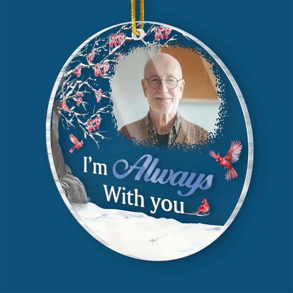 Custom Photo A Moment With You Was A Lifetime Of Happiness - Memorial Personalized Custom Ornament - Acrylic Custom Shaped - Sympathy Gift, Christmas Gift For Family Members