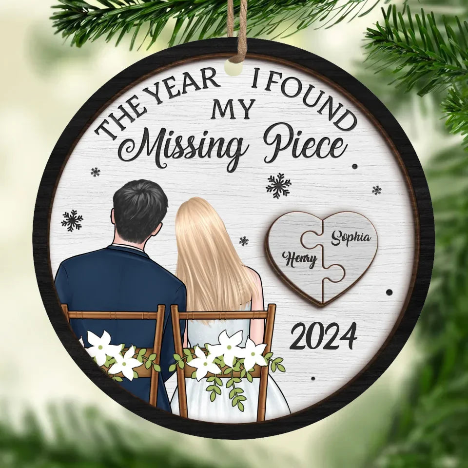 Your Love Is My Greatest Treasure - Couple Personalized Custom Ornament - Wood Custom Shaped - Christmas Gift For Husband Wife, Anniversary