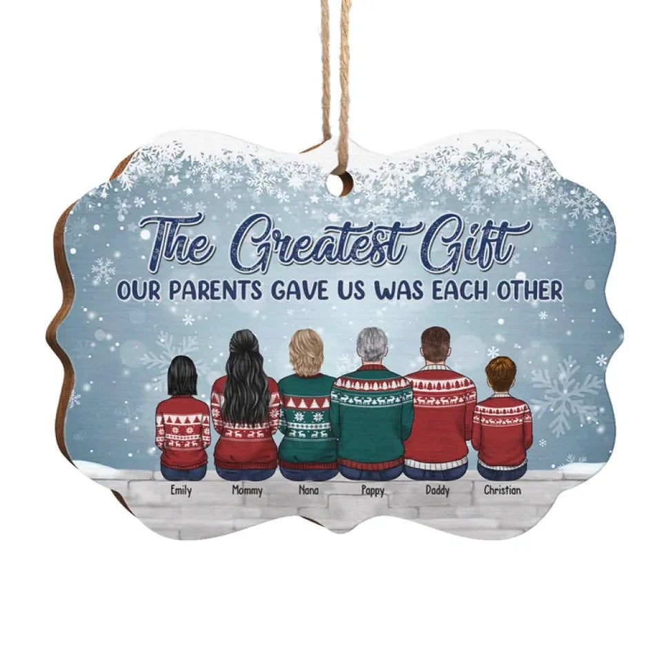 Christmas Is Even More Special When Spent With My Siblings - Family Personalized Custom Ornament - Wood, Acrylic Benelux Shaped - Christmas Gift For Family Members, Siblings, Brothers, Sisters