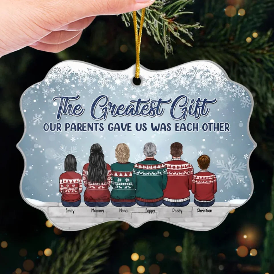 Christmas Is Even More Special When Spent With My Siblings - Family Personalized Custom Ornament - Wood, Acrylic Benelux Shaped - Christmas Gift For Family Members, Siblings, Brothers, Sisters