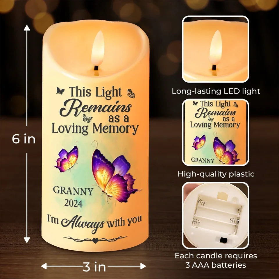 Those Who Touch Our Lives, Stay In Our Hearts Forever - Memorial Personalized Custom LED Candle - New Arrival, Christmas Gift, Sympathy Gift For Family Members