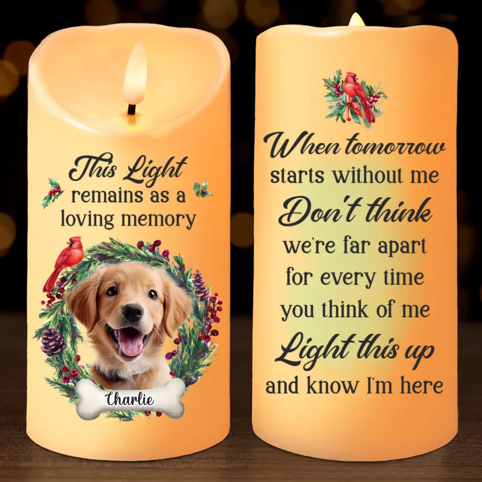 Custom Photo Much Loved Never Forgotten
- Memorial Personalized Custom LED Candle - Sympathy Gift, Christmas Gift, New Arrival Gift For Pet Owners, Pet Lovers
