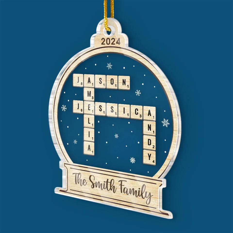 Our Sibling Bond Is The Greatest Gift Of All - Family Personalized Custom Ornament - Acrylic Custom Shaped - Christmas Gift For Family Members