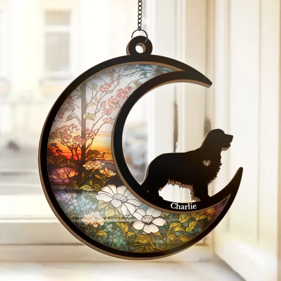 Your Love Was A Gift I’ll Always Cherish - Memorial Personalized Window Hanging Suncatcher - Sympathy Gift For Pet Owners, Pet Lovers