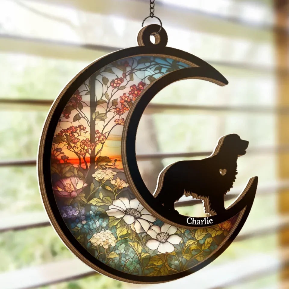Your Love Was A Gift I’ll Always Cherish - Memorial Personalized Window Hanging Suncatcher - Sympathy Gift For Pet Owners, Pet Lovers