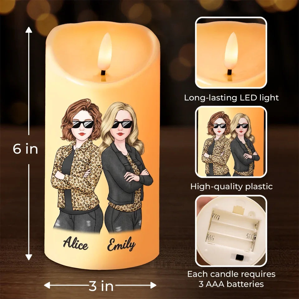 You Makes Our Friendship So Special - Bestie Personalized Custom LED Candle - Christmas Gift For Best Friends, BFF, Sisters