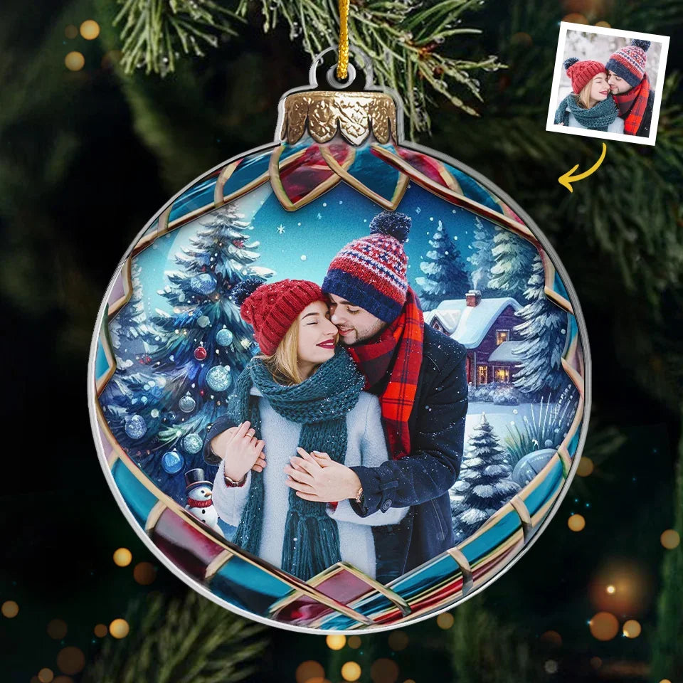 Custom Photo Every Moment With You Is A Sweet Delight - Couple Personalized Custom Ornament - Acrylic Custom Shaped - Christmas Gift For Husband Wife, Anniversary