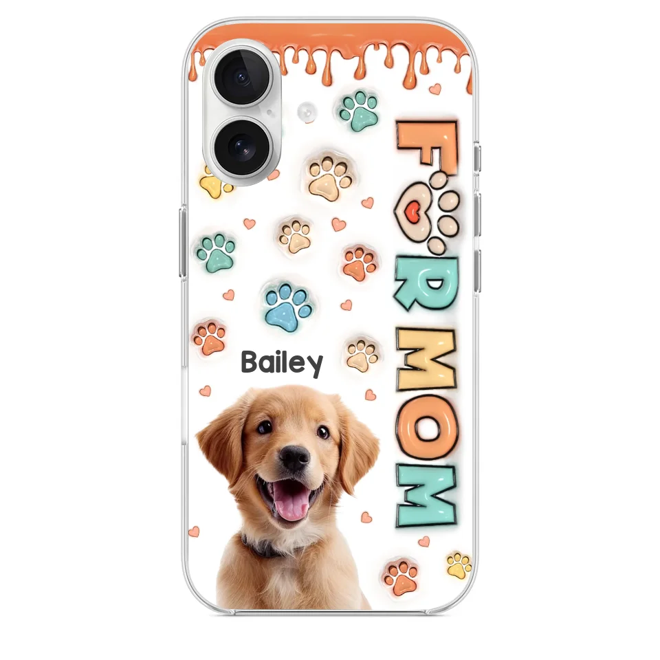 Custom Photo Furry Friends Are The Best Friends - Dog & Cat Personalized Custom 3D Inflated Effect Printed Clear Phone Case - Gift For Pet Owners, Pet Lovers