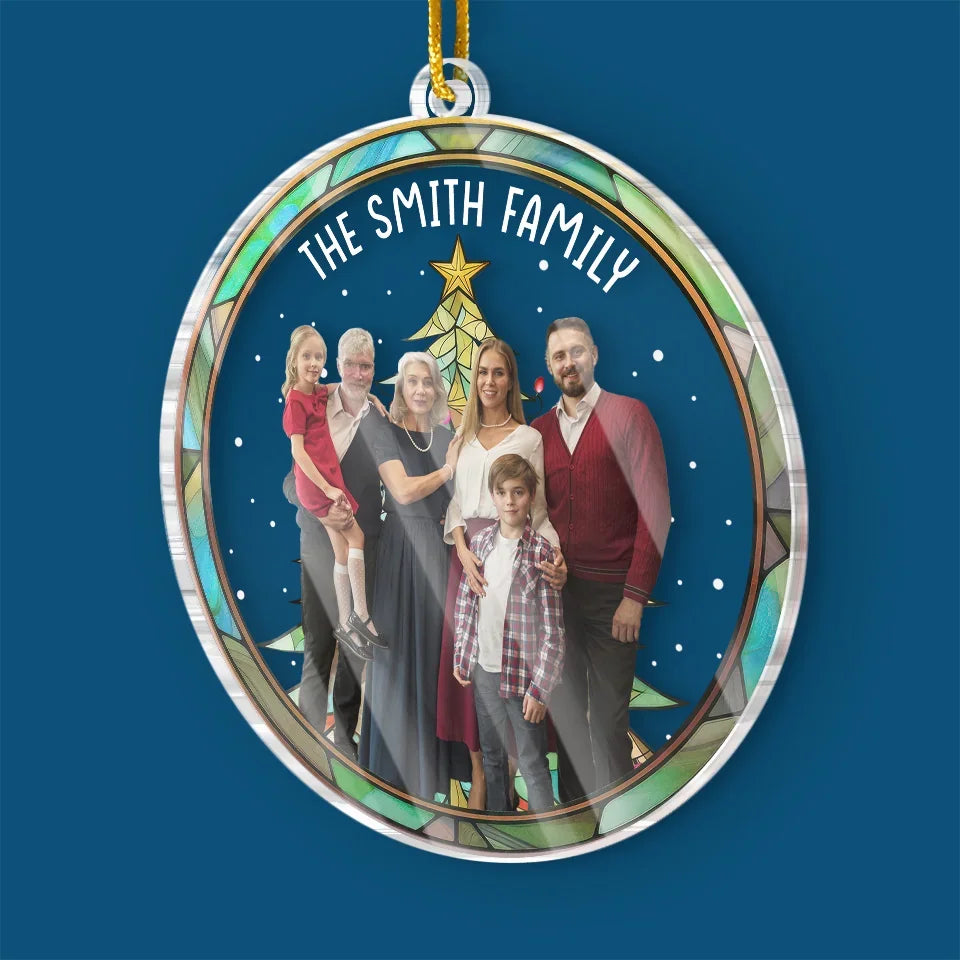 Custom Photo We Are Here Together - Family Personalized Custom Ornament - Acrylic Custom Shaped - Christmas Gift For Family Members