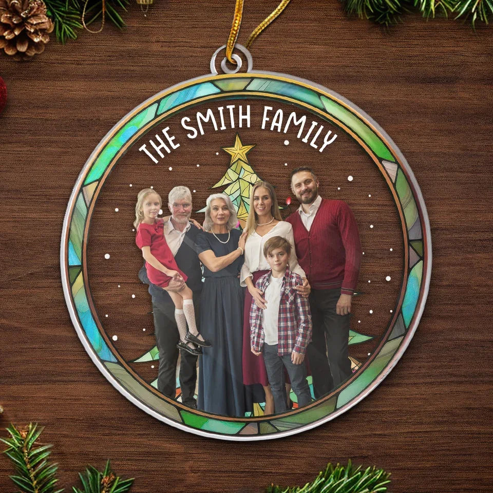 Custom Photo We Are Here Together - Family Personalized Custom Ornament - Acrylic Custom Shaped - Christmas Gift For Family Members