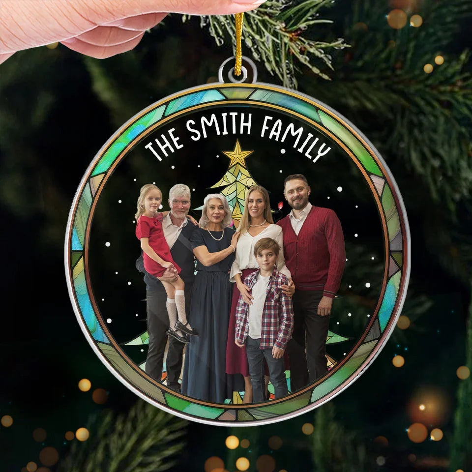 Custom Photo We Are Here Together - Family Personalized Custom Ornament - Acrylic Custom Shaped - Christmas Gift For Family Members