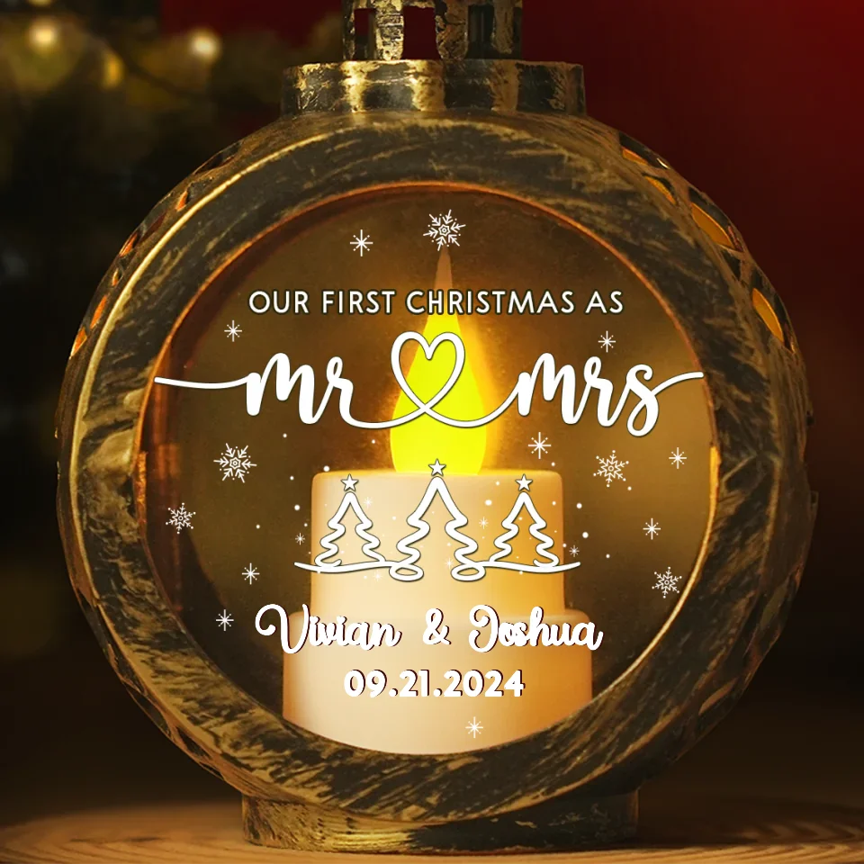 Our New Home, Our New Memories - Couple Candlelight Lantern Ornament - Christmas Gift For Husband Wife, Anniversary