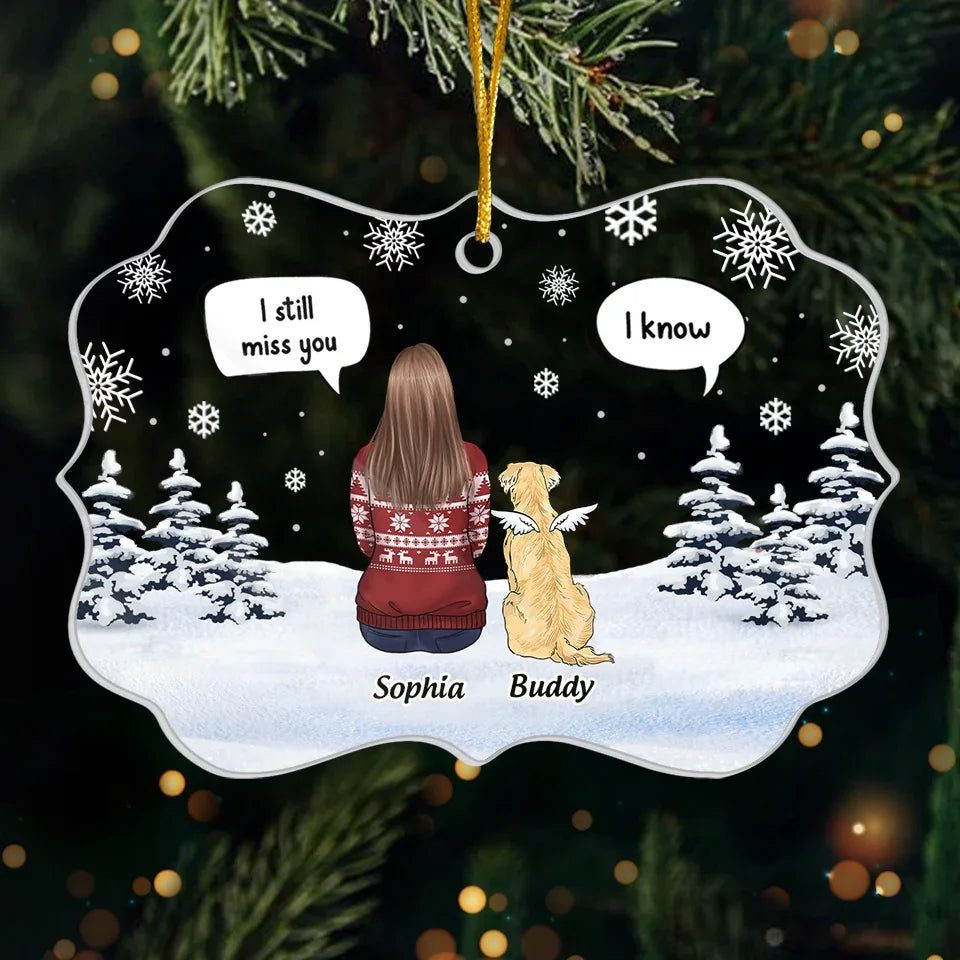 A Companion Is Gone, But The Memory Lives On - Memorial Personalized Custom Ornament - Acrylic Benelux Shaped - Christmas Gift, Sympathy Gift For Pet Owners, Pet Lovers