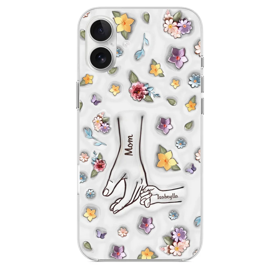 Best Mommy Ever Ever - Family Personalized Custom 3D Inflated Effect Printed Clear Phone Case - Mother's Day, Gift For Mom, Grandma