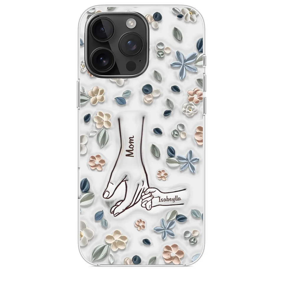 Mom, You Are My Hero - Family Personalized Custom 3D Inflated Effect Printed Clear Phone Case - Mother's Day, Gift For Mom, Grandma