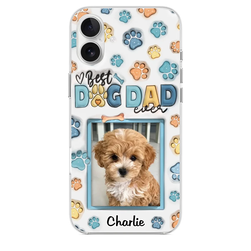 Best Dog Mom Ever - Dog & Cat Personalized Custom 3D Inflated Effect Printed Clear Phone Case - Mother's Day, Gift For Pet Owners, Pet Lovers