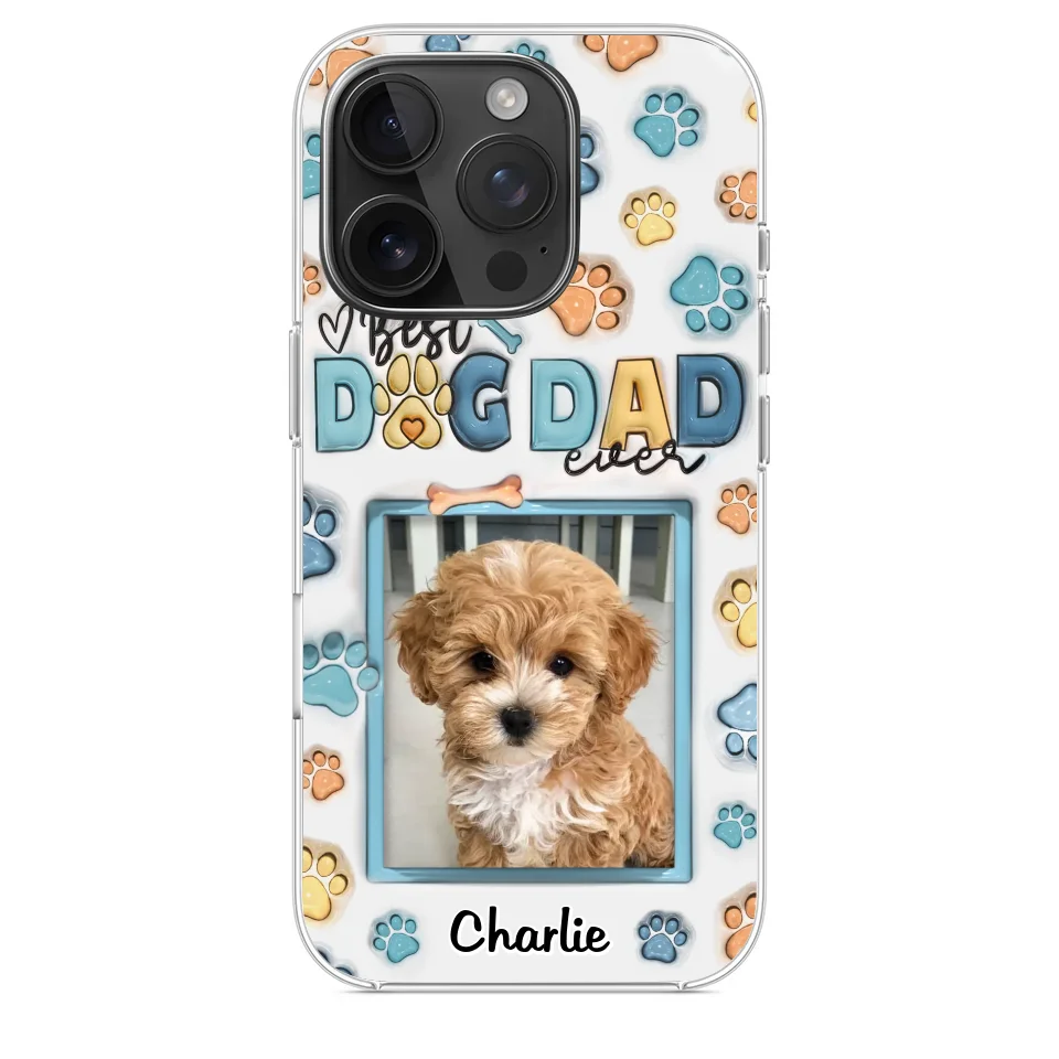 Best Dog Mom Ever - Dog & Cat Personalized Custom 3D Inflated Effect Printed Clear Phone Case - Mother's Day, Gift For Pet Owners, Pet Lovers