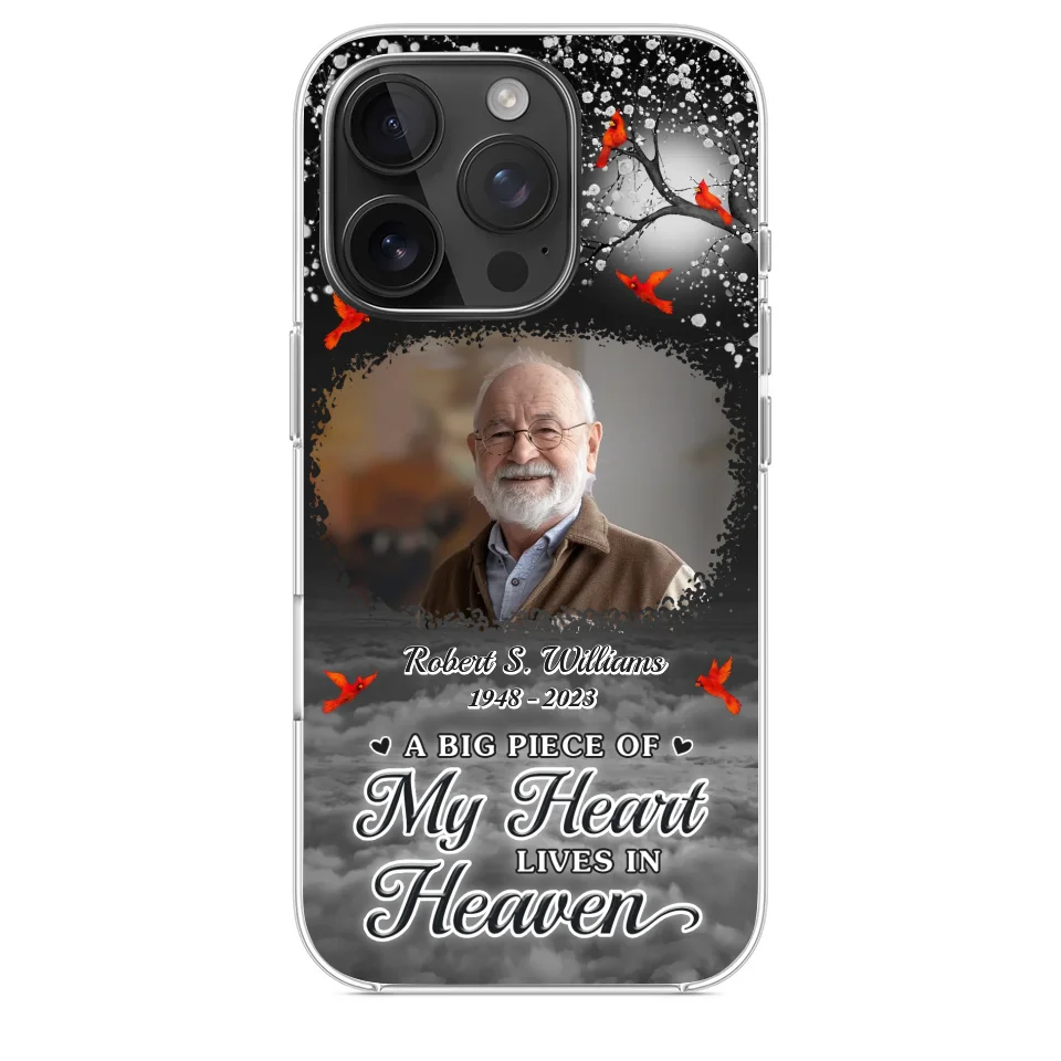 Custom Photo Your Love Will Always Be Here - Memorial Personalized Custom Clear Phone Case - Sympathy Gift For Family Members