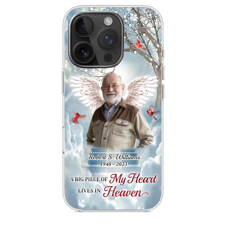Custom Photo The Brave May Fall, But Never Yield - Memorial Personalized Custom Clear Phone Case - Sympathy Gift For Family Members